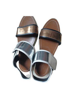 Greymer Metallic Platform Sandals 7‎